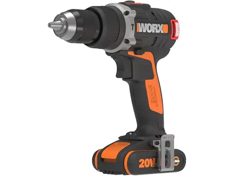 Taladro Percutor Brushless WORX WX373 20V, 2 Baterías 2Ah.