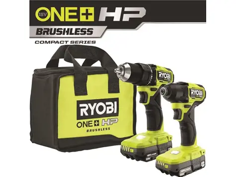 Ryobi ONE+ HP 18V Drill/Impact Driver Kit with Batteries & Charger