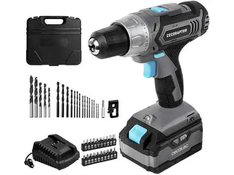 Atornillador Cecotec CecoRaptor Perfect Drill 4020 Advance: 20V, 4000 mAh, 1550 rpm, 46 Nm.