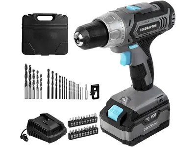 Atornillador Cecotec CecoRaptor Perfect Drill 4020 Advance: 20V, 4000 mAh, 1550 rpm, 46 Nm.